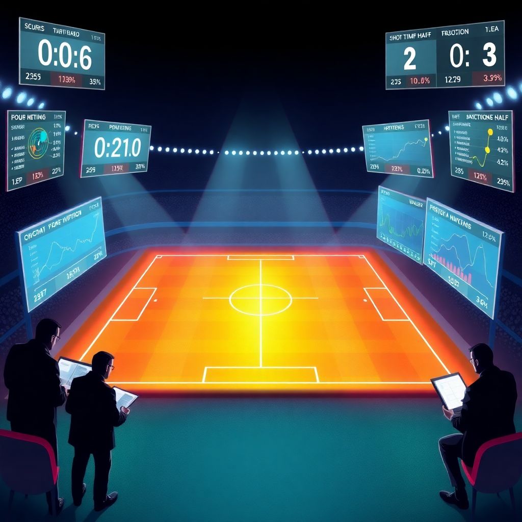 Как счёт в игре меняет стратегию на второй тайм в футболе