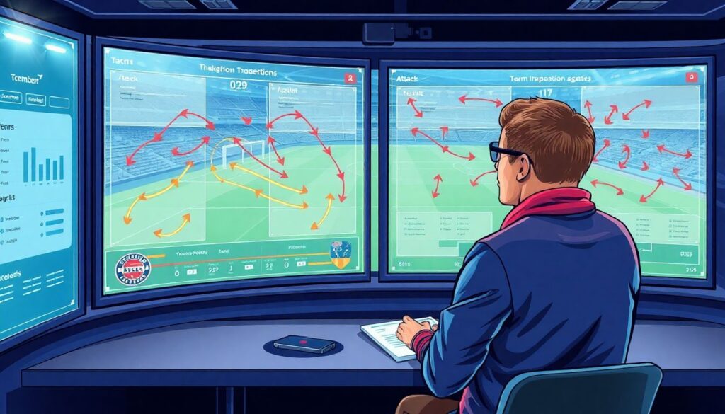 Аналитика переходов между линиями и голевая связь - иллюстрация