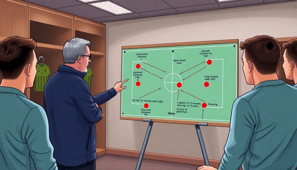 Игра в стиле высокого прессинга и её голевой эффект - иллюстрация