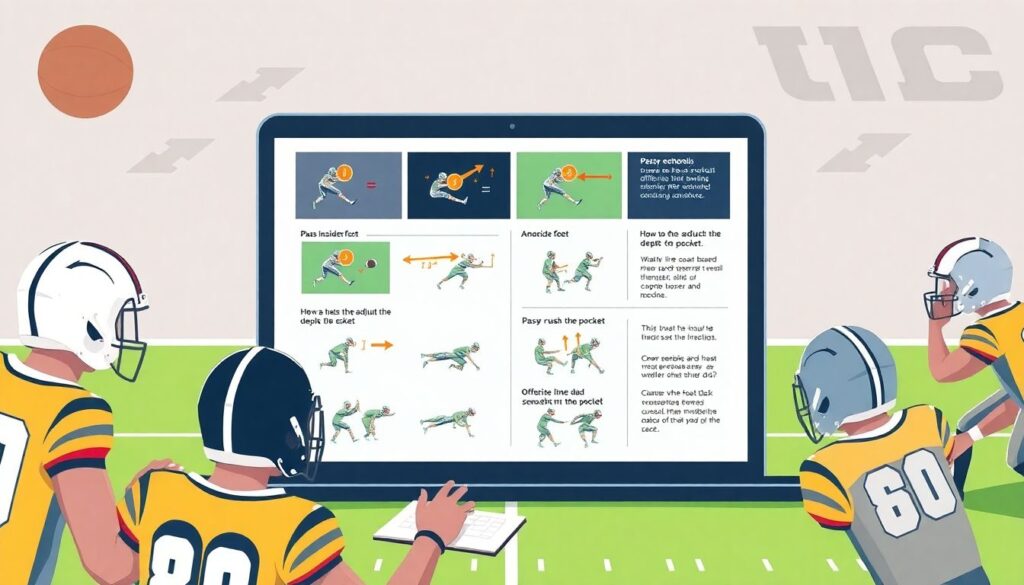 Тактика против манер игры сильных линейных защитников - иллюстрация